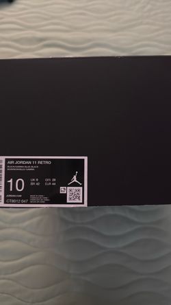 Air Jordan 11 Retro Black Gamma Blue Size 10