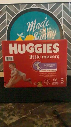 Huggies little movers size 5.  $25