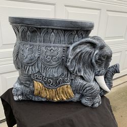 Painted elephant table