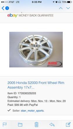 1 Spare s2000 ap2 front wheel