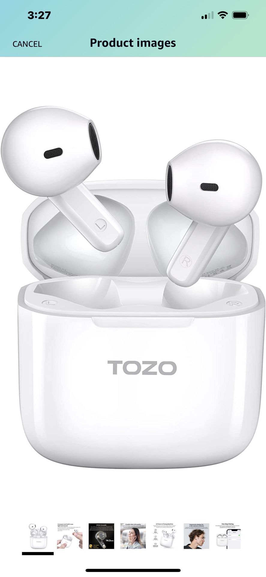 A3 2023 Upgraded Wireless Earbuds Bluetooth 5.3 Half in-Ear Lightweight Headsets with Digital Call Noise Reduction, Reset Button Hall Detection,Premi