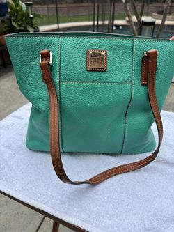 Dooney & Bourke Green Blue Purse And Wallet 