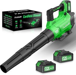 Cordless Leaf Blower-580 CFM/160 MPH Powerful Electric Leaf Blower, 3-Speed Mode