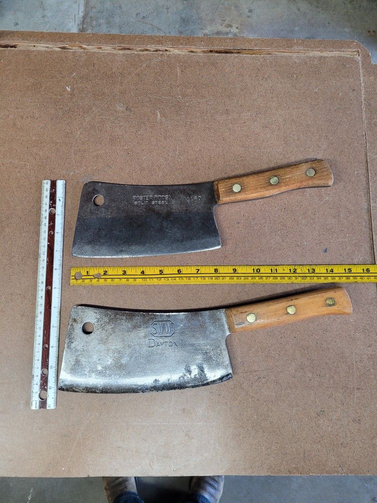 Foster Bros and SWW Dayton Meat Cleavers