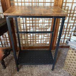 Small table/two-tier table/wooden metal table