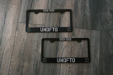 Undefeated ‘UNDFT’ License Plate Frame (2)