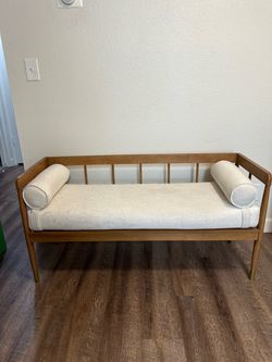 Bench with cushion