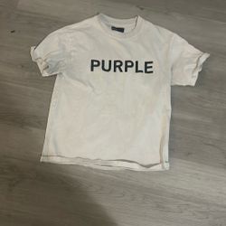 Purple White Shirt 