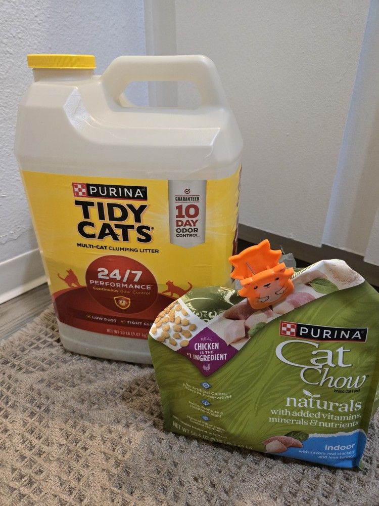 Cat Litter And Food