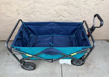 Foldable Utility Wagon with Cover – 8” Wheels