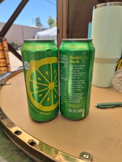 Prebiotic soda lemon lime