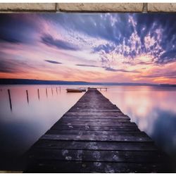 Large Canvas Print "Colorful Sunset Over Lake" Landscape Photo Canvas Print 40"x32"