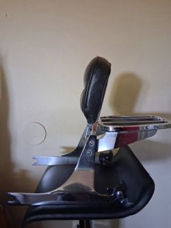 Passenger Backrest with Luggage Rack for Harley Davidson Softail