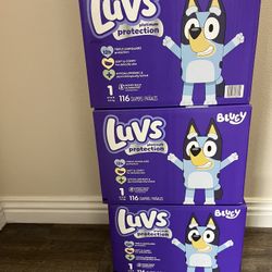 $15 Each Box Size 1      116 Diapers