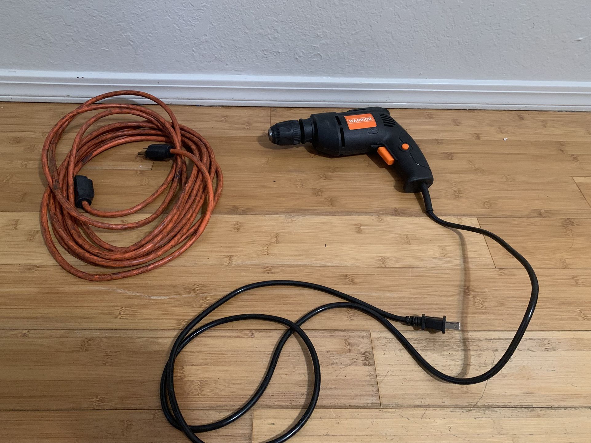3/8 Variable Speed Reversible Drill Driver With Extension Cord