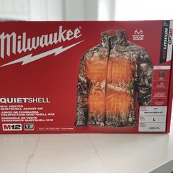 NEW Milwaukee M12 Camo Heated Jacket Size Large L Kit With Battery