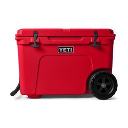 YETI Tundra Haul Rescue Red 50 qt Roller Cooler