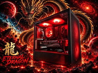 "Eternal Dragon" AM5 SamIng PC, DDRE RT 3080 12GB VRAM, Ryzen 57500X3D, 1TB Gen4 NVMe