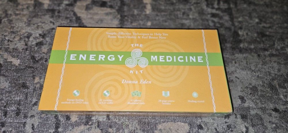 The Energy Medicine Kit Simple, Effective Techniques by Donna Eden New & Sealed!