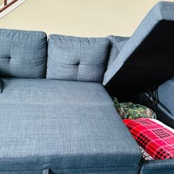 85.5" Upholstered Sleeper Sofa 