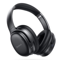 Zamkol Bluetooth Headphones Noise Cancelling, Wireless Over Ear Headset with 30 Hours Playtime, CVC 8.0 HD Mic, 1Hour Quick Charge, Stereo Sound, Foul