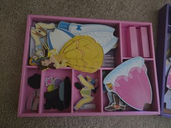 Melissa and Doug Wooden Cinderella dress up dolls