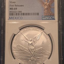 2024 Mexican Libertad 1 Ounce .999 Pure Silver Coin