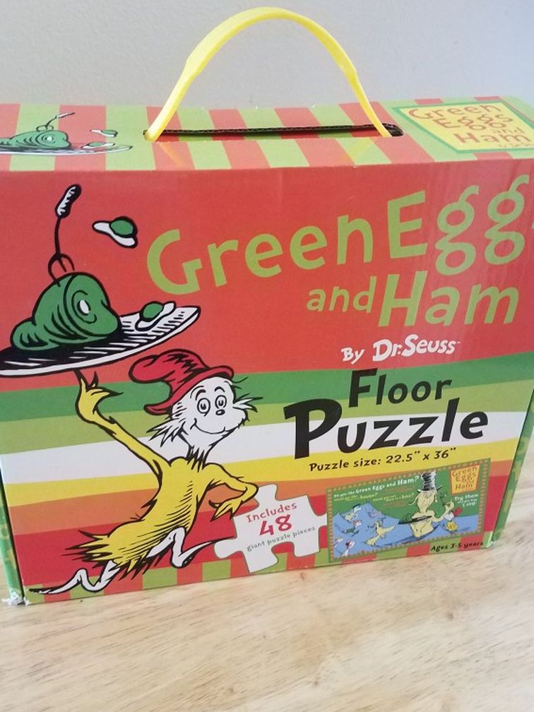 Green Eggs & Ham Giant Floor Puzzle By Dr.Seuss