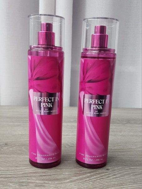 Bath & Body Works Perfect in Pink – 2 NEW Bottles (Sold Out!)