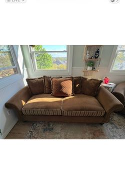 Brown Microfiber Couch & Chair Set -NEED GONE ASAP. Best offer!