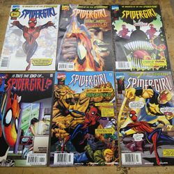 LOT 6 MARVEL COMIC BOOKS SPIDER GIRL OCT 1998; SEPT 12; FEB 5; APR 7; JAN 4 ;#26. MINT CONDITION. 