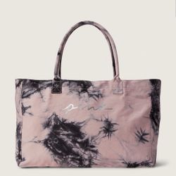 Victoria Secrets PINK Canvas Tie dye tote NWT