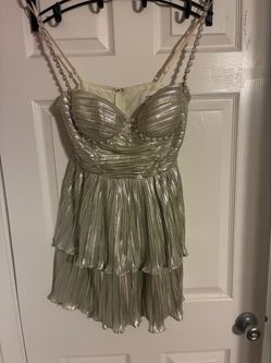 Mint green short dress