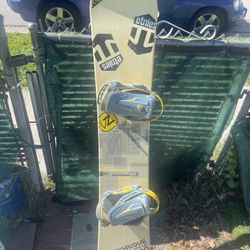 M3 Snowboard 157 Cm With Med/ Large Bindings 