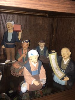 Vintage mid century japan hakata doll figurine lot 12+
