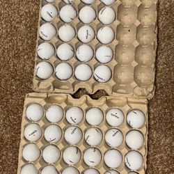 50 Good Shape Pinnacle Golf Balls 