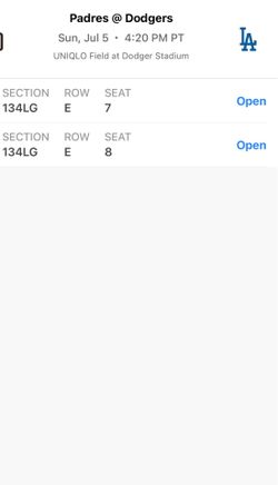 Dodger tickets