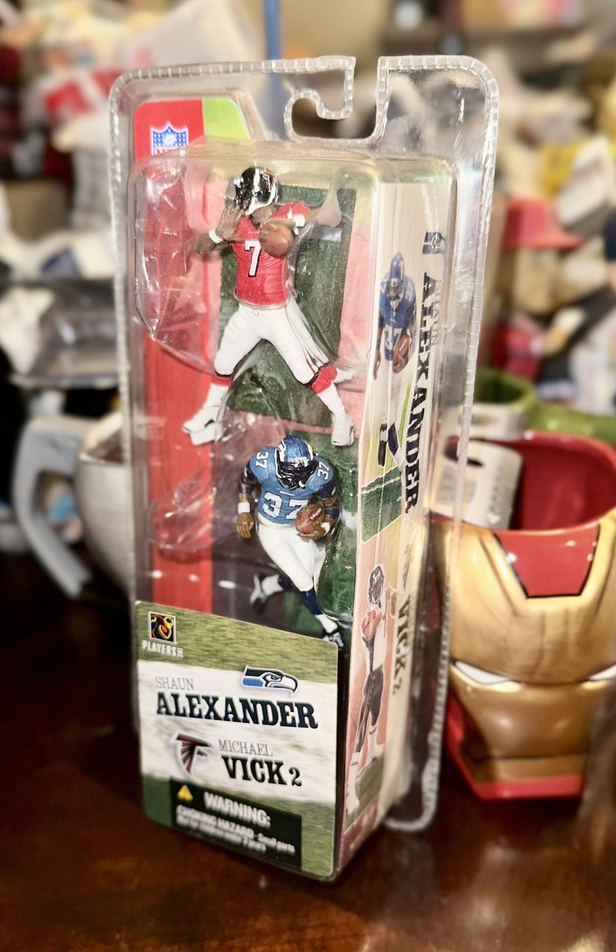 McFarlane NFL MICHAEL VICK Falcons and Shaun Alexander Seahawks
