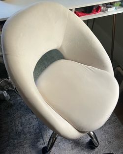 HomeGoods desk chair cream color
