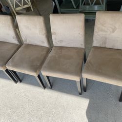 4 chairs cloth covered excellent condition