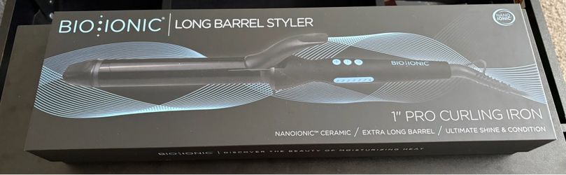 Bio Ionic Long Barrel 1” Ceramic Curling Iron