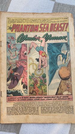 Wonder Woman #145 1964 DC Comics Silver Age Phantom Sea Beast Wonder Girl Tot