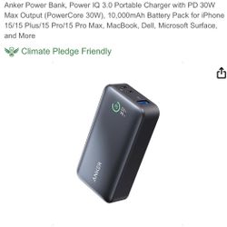 Anker Portable Charger Power Bank (iPhone Samsung)
