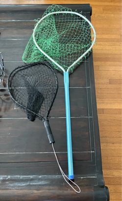 Fishing nets. 25.00 for the pair.