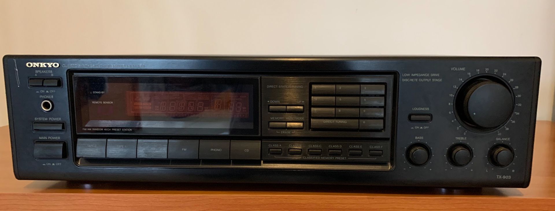 Vintage ONKYO TX-903 Quartz Synthesized TUNER AMPLIFIER R1