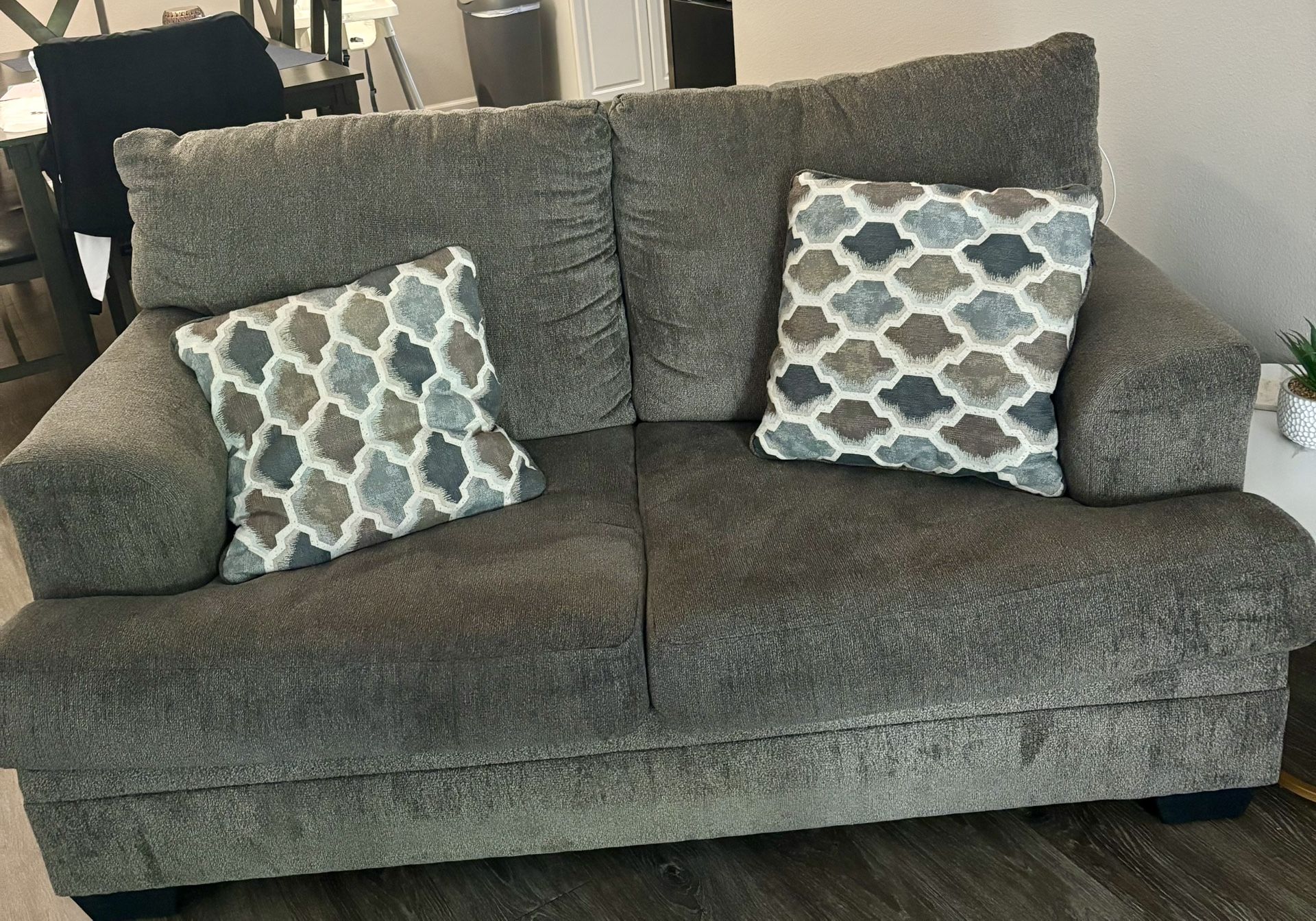 Set Of Gray Sofas