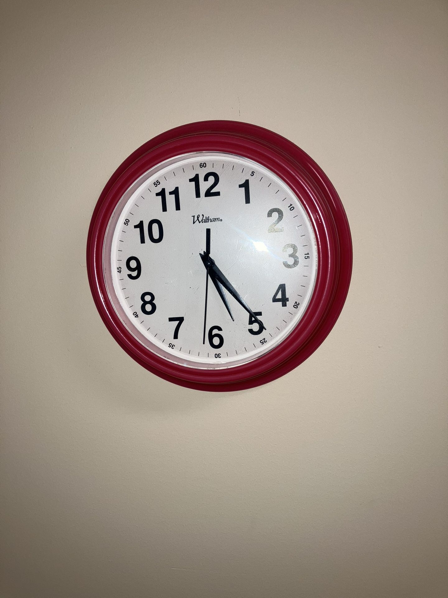Red Wall Clock