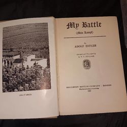 RARE "Mein Kamph" book by Adolf Hitler