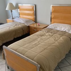 Twin Beds With Mattresses 