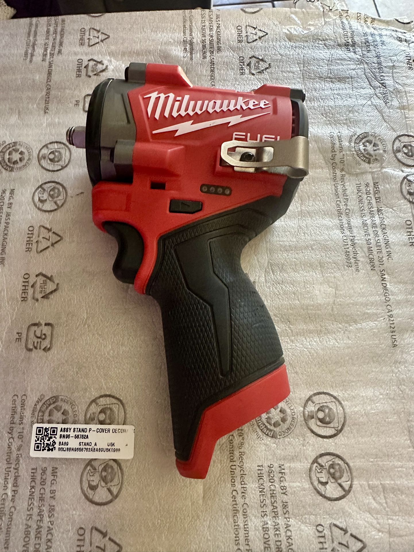 Milwaukee M12 FUEL 12V Brushless Cordless Stubby 3/8 in. Impact Wrench **TOOL ONLY **BRAND NEW **LATEST MODEL 